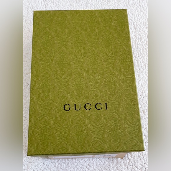 Authentic Gucci Men's Agrado Rubber Double Strap Stripe Slides Sandals - Picture 16 of 16